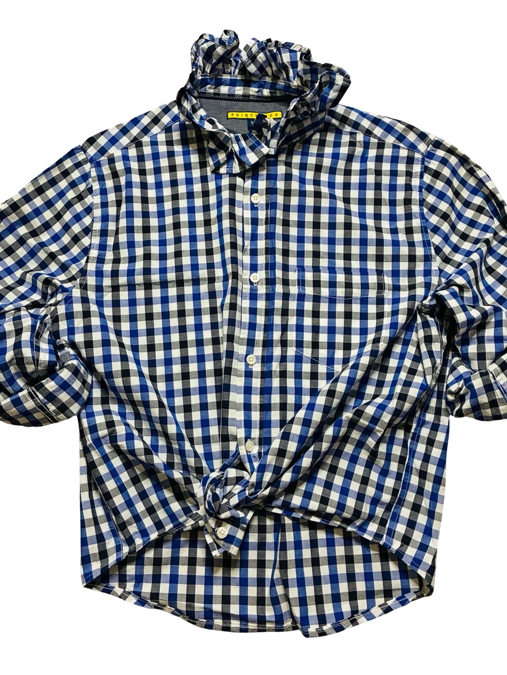 Upcycled Prince Fox button down one of a kind M